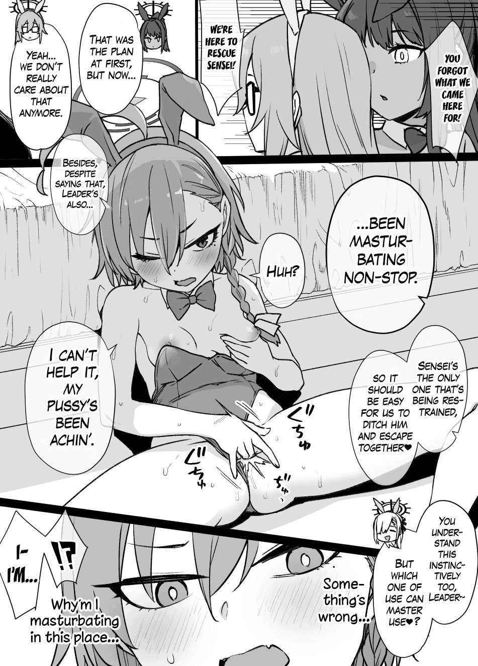 Hentai Manga Comic-Blue Archive: Brainwashing Bunny Slave-Read-17